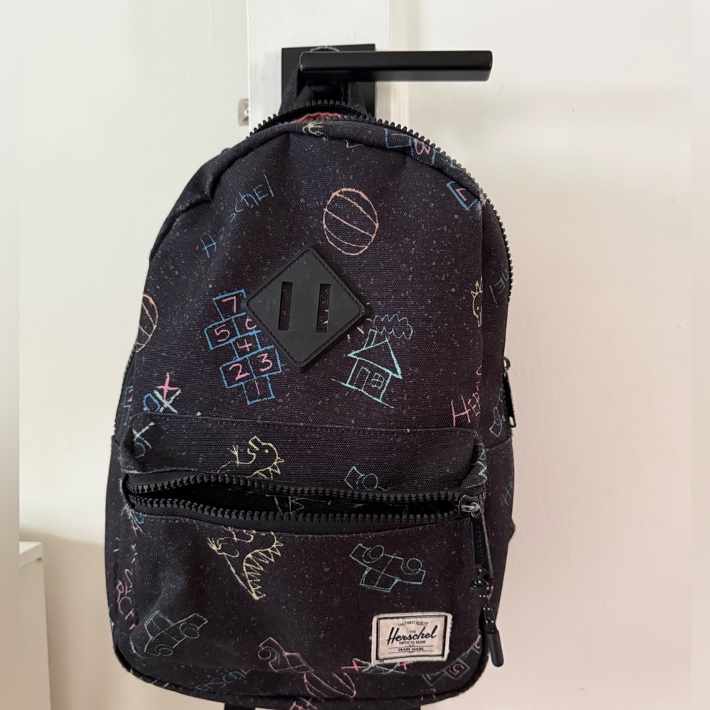Herschel Black Doodle Backpack